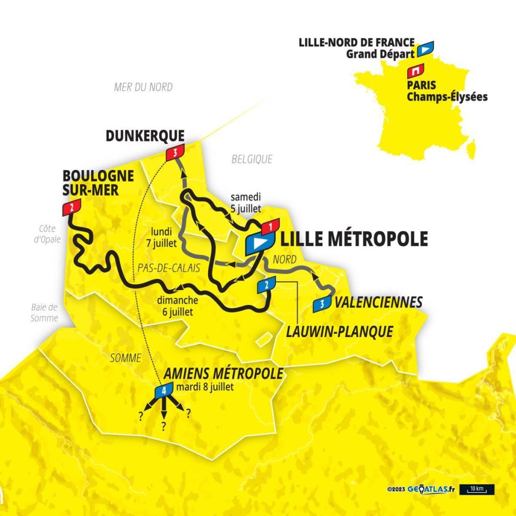 événements sportifs de vélo : Grand départ Tour de France 2025